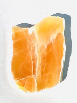 slab orange calcite